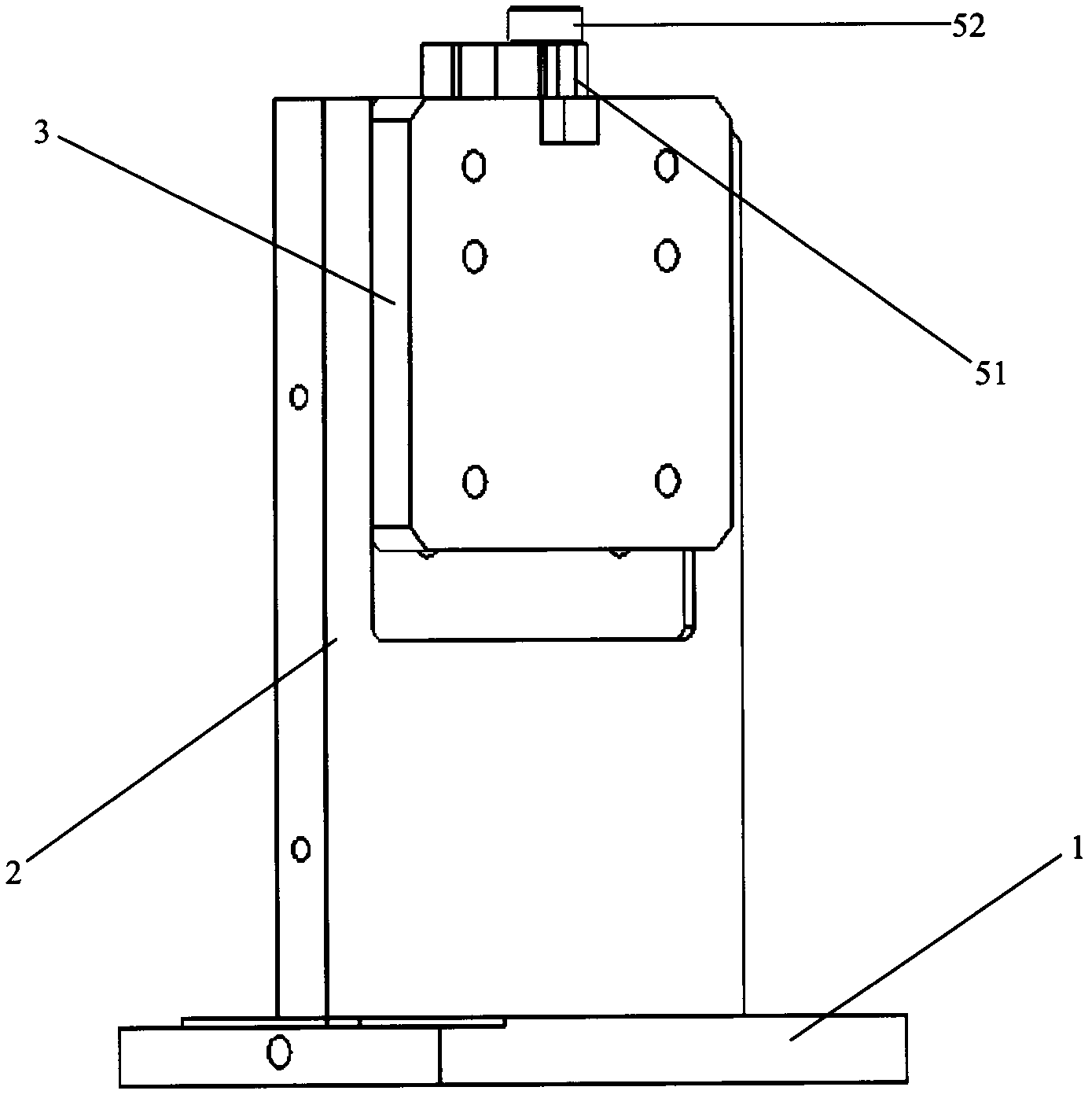 Oil box position adjustment device