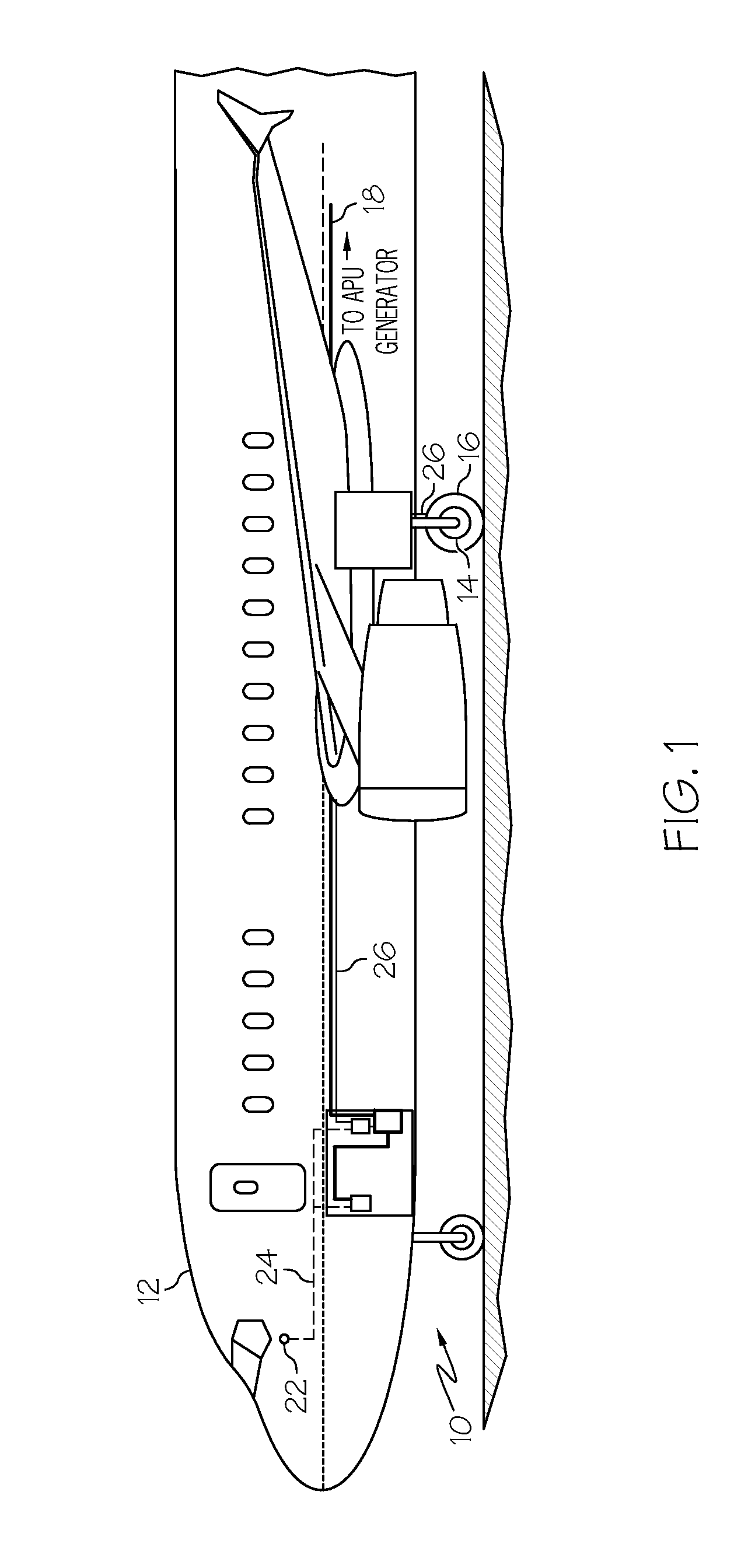 Compact electric taxi assembly for installation on an aircraft