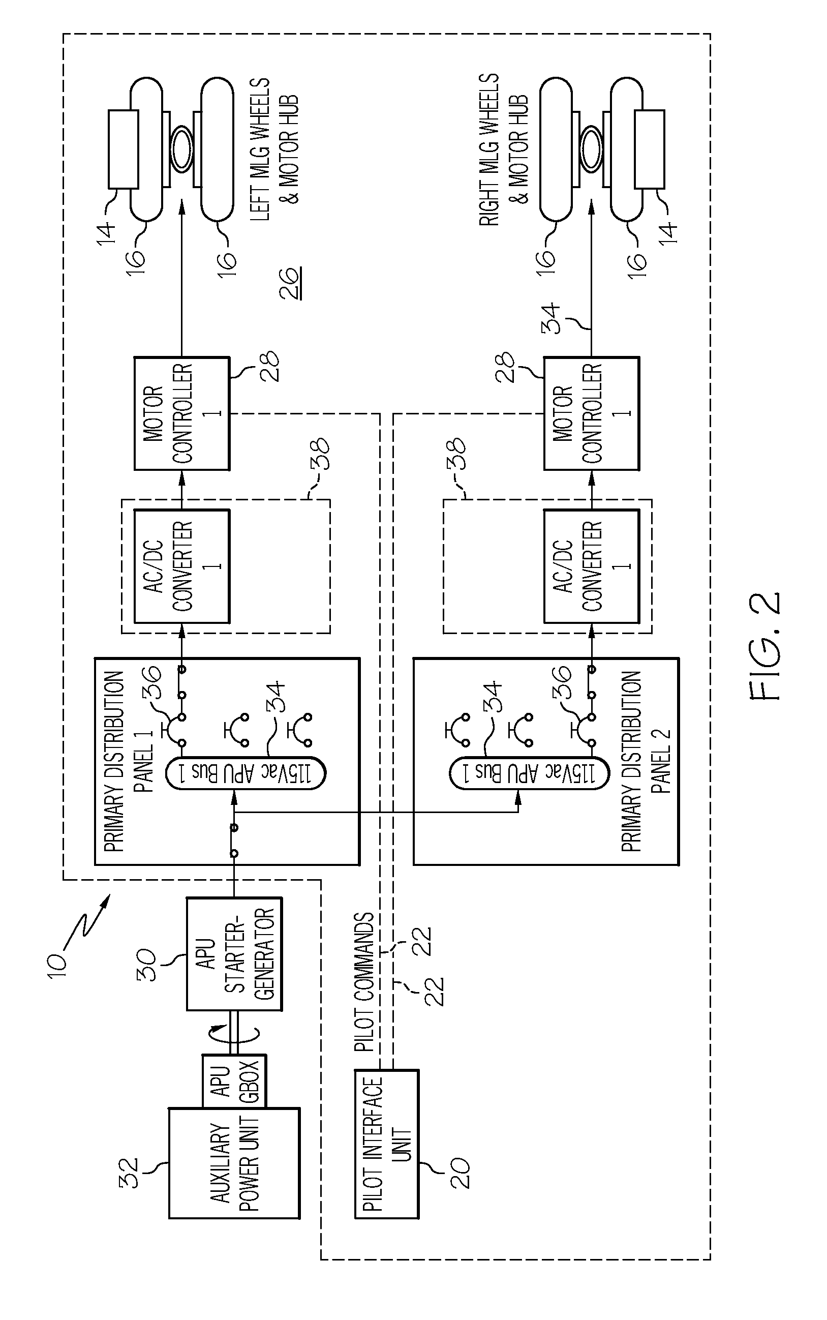 Compact electric taxi assembly for installation on an aircraft