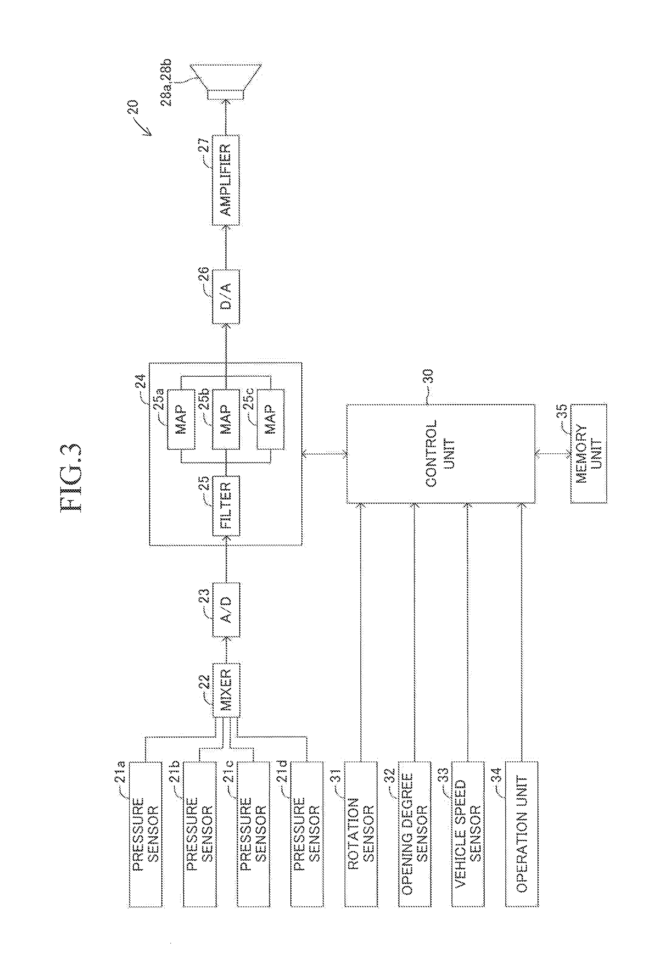 Sound generating device for vehicle, and sound generating method for vehicle