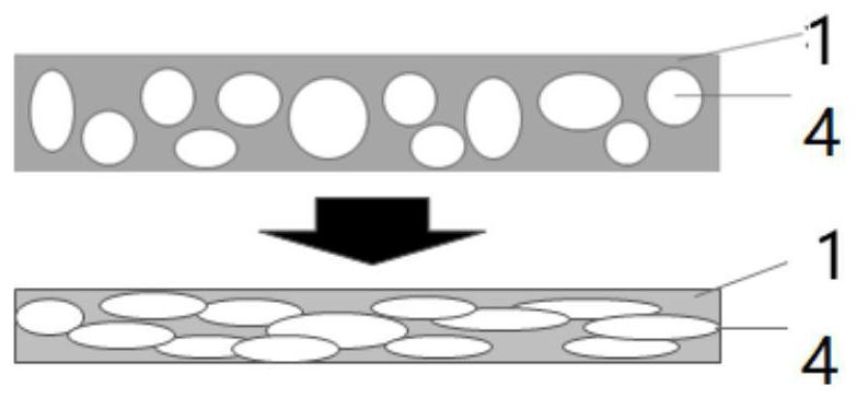 Foam material, ultrathin damping foam material layer for damping of AMOLED module, assembly and preparation method