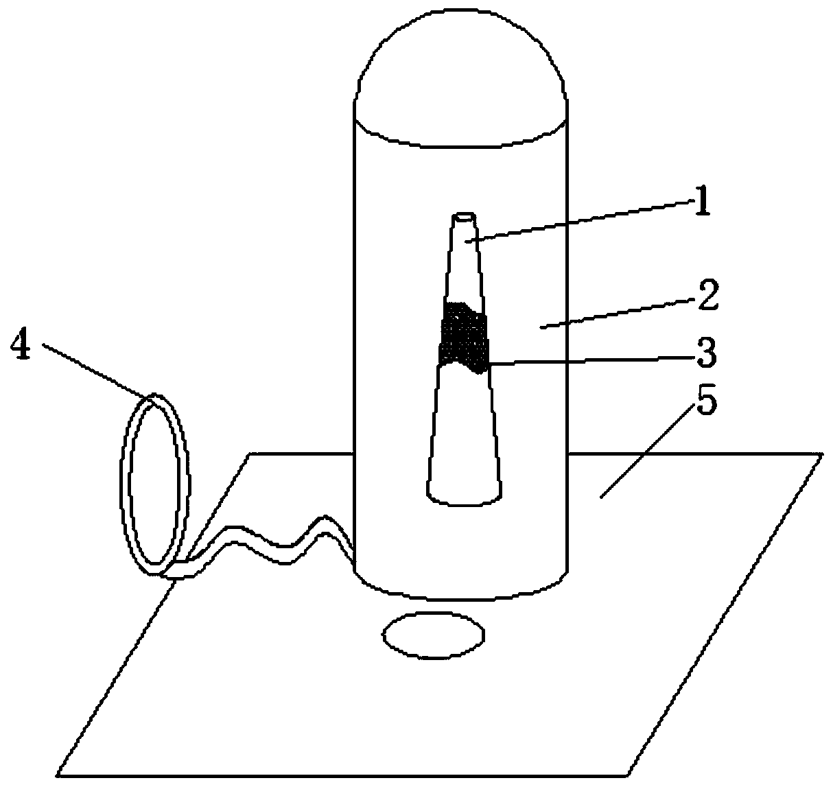 Method for collecting wheat root fluid easily and quickly