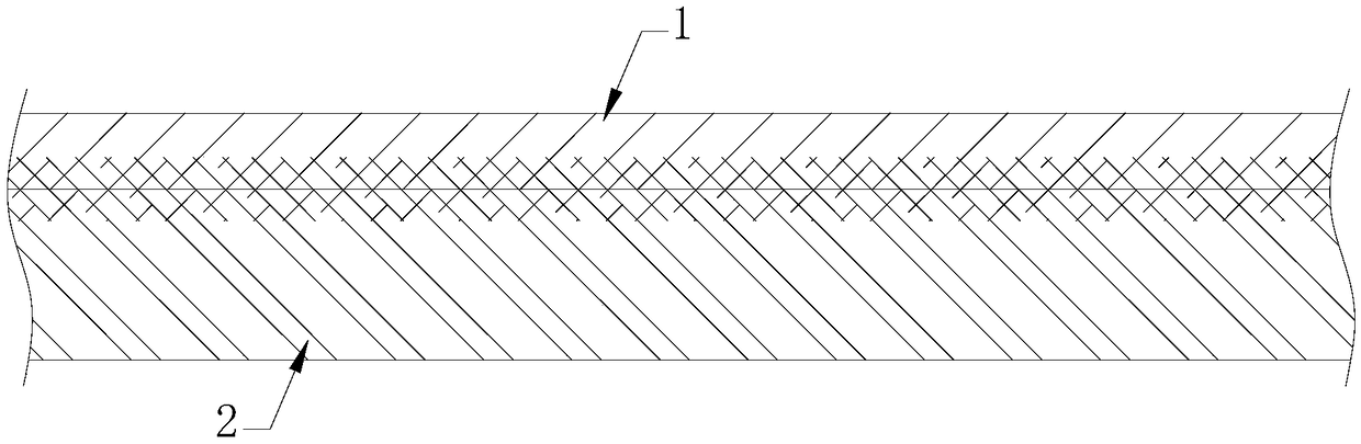 Skin-friendly anti-side leakage hygienic product surface layer and processing technology thereof