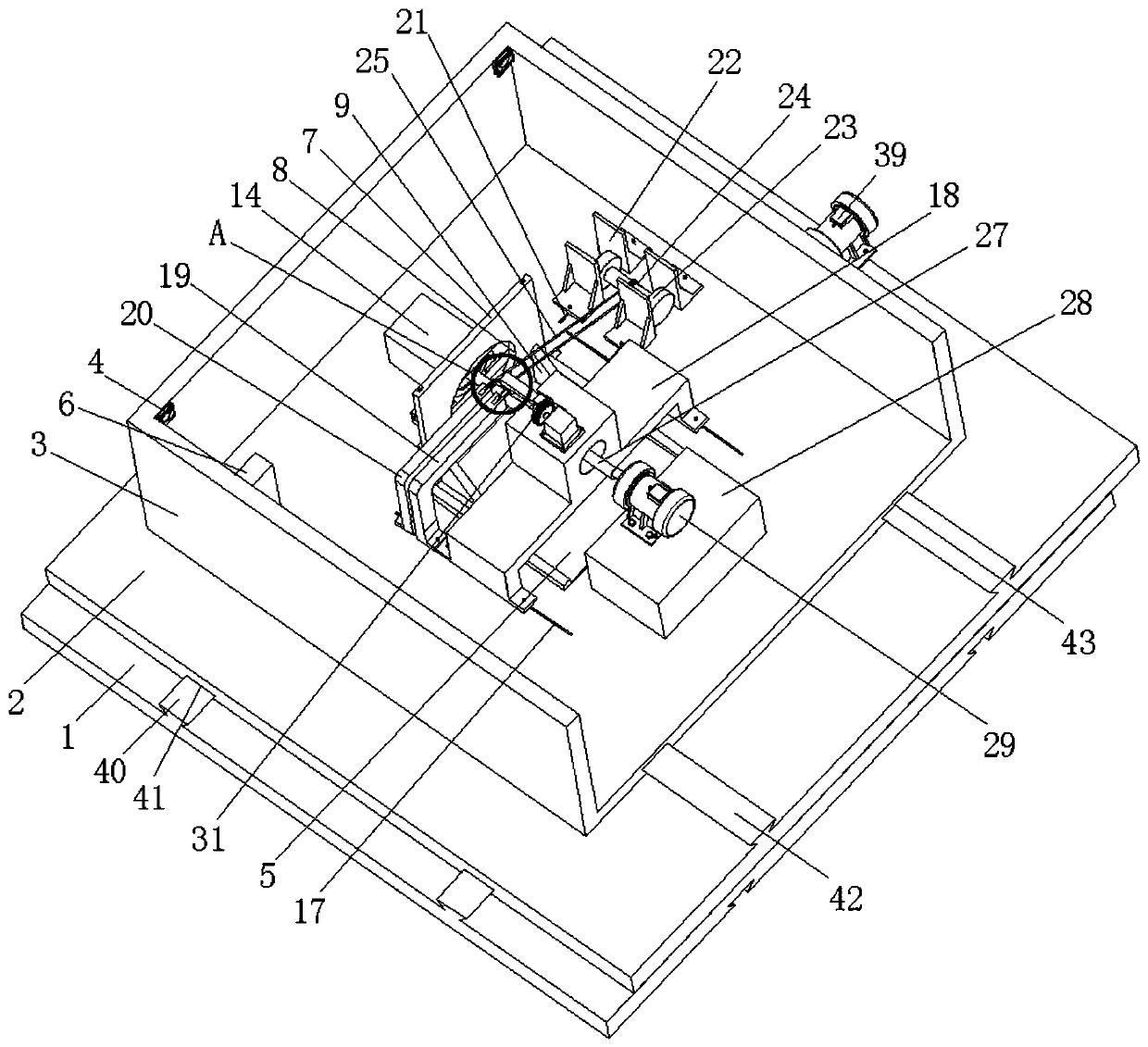 A servo motor reliability test loading device and using method