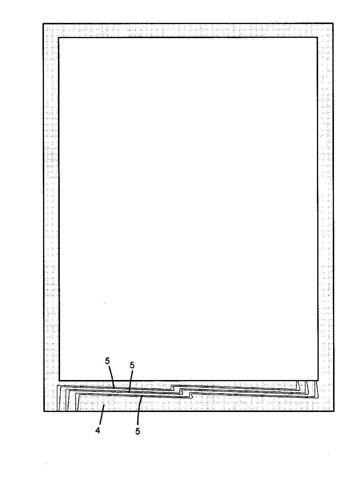 Air pressure balance structure for touch panel