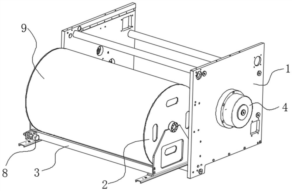 Wallpaper feeding device and wallpaper laying equipment