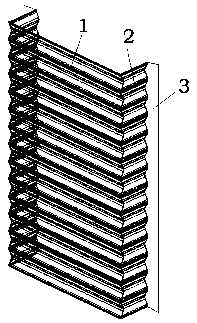 External template applicable to steel-concrete composite steel corrugated plate arch bridge and culvert