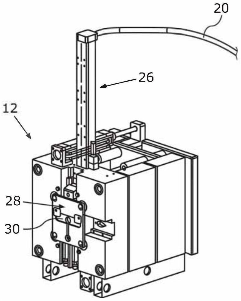 Mold half and method for producing injection molded part having at least one insert