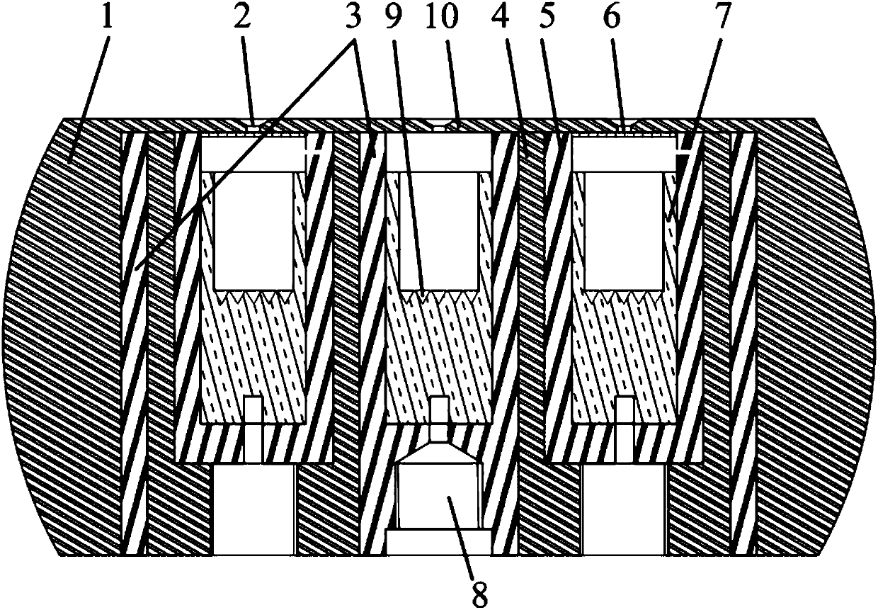 Probe, device and method for measuring two-dimensional distribution of incident angle of intense pulsed electron beam