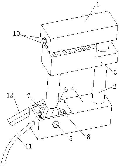 A color steel tile roof edge and corner fixture based on cam structure