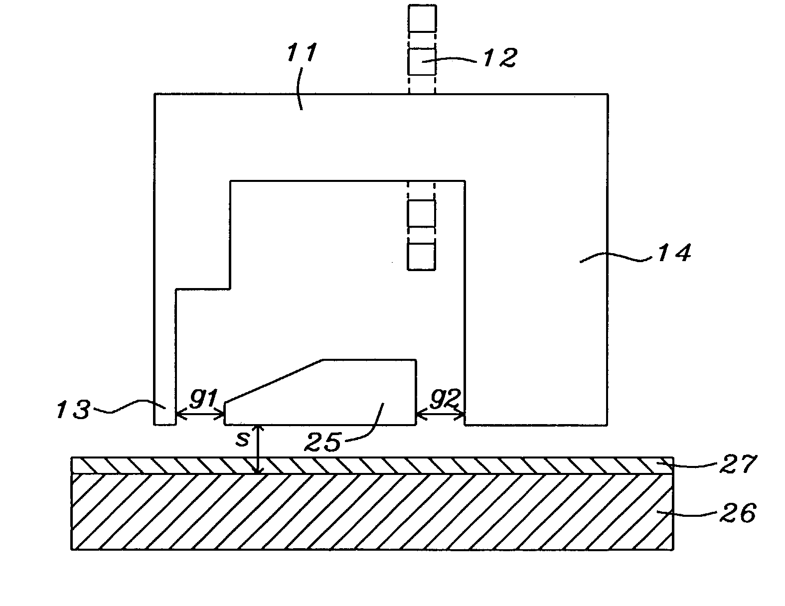 Perpendicular magnetic writer with magnetic potential control shield