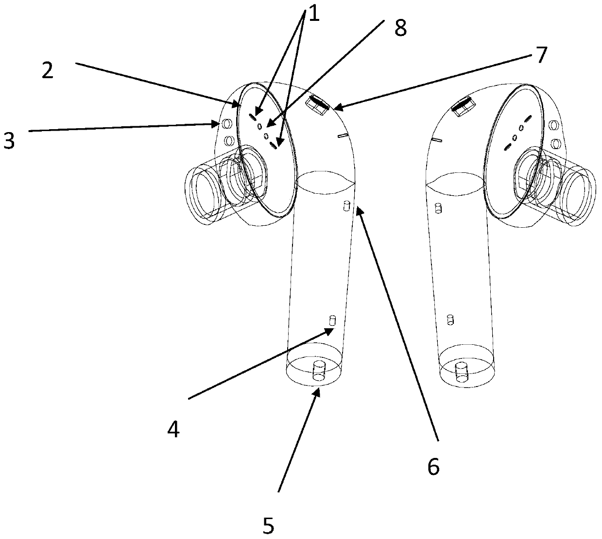 A wireless earphone that interacts with an earphone box