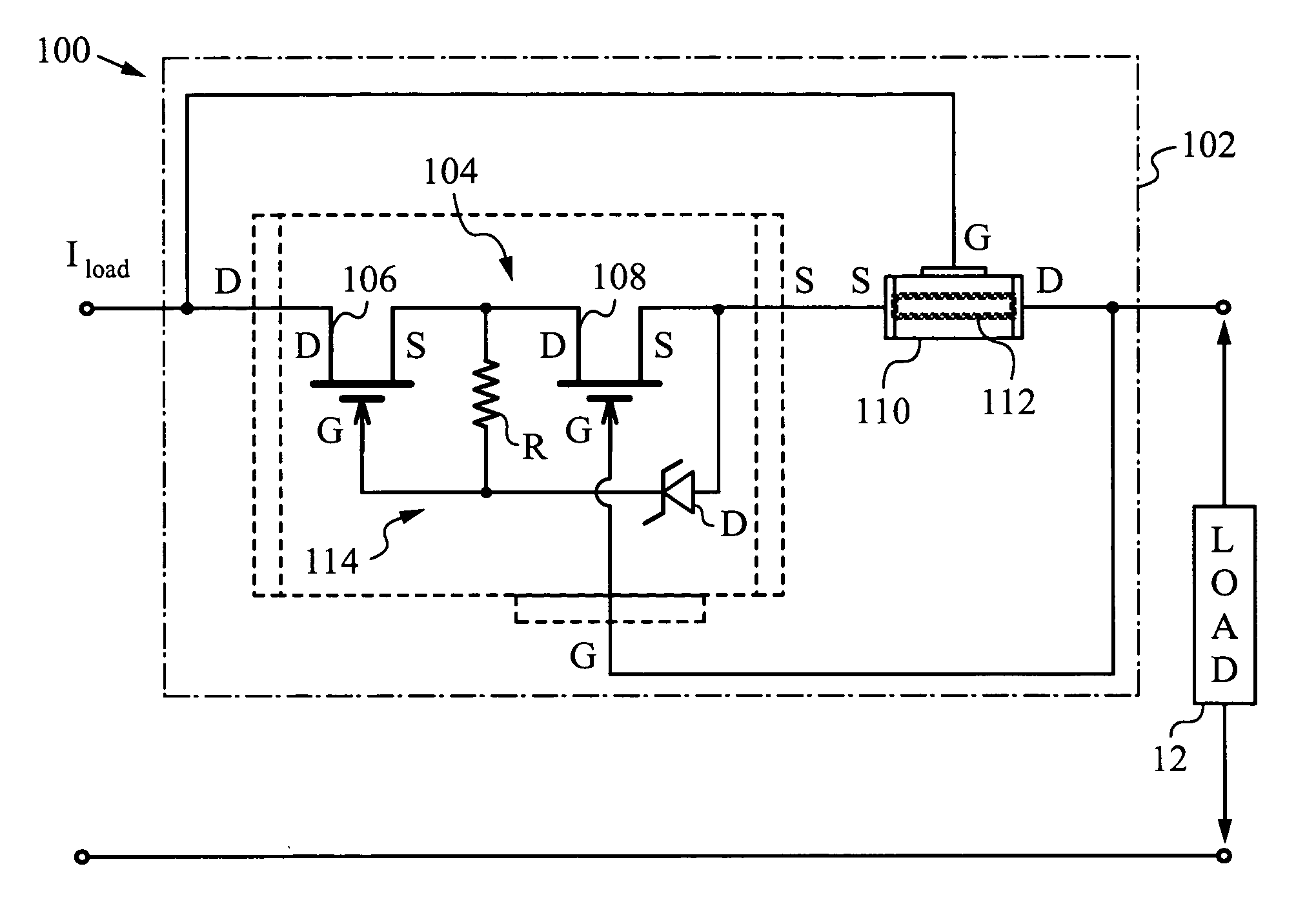 Apparatus and method for high-voltage transient blocking using low-voltage elements