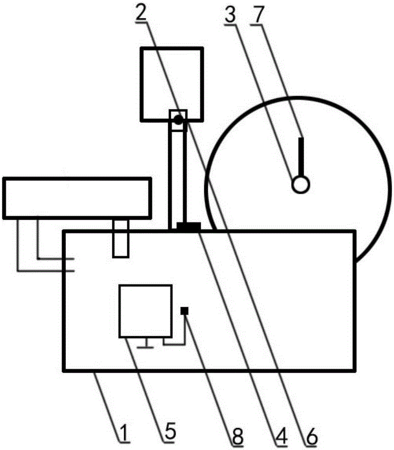 Automatic adjustment module for grinding wheel angle of circular saw blade tooth-grinding machine