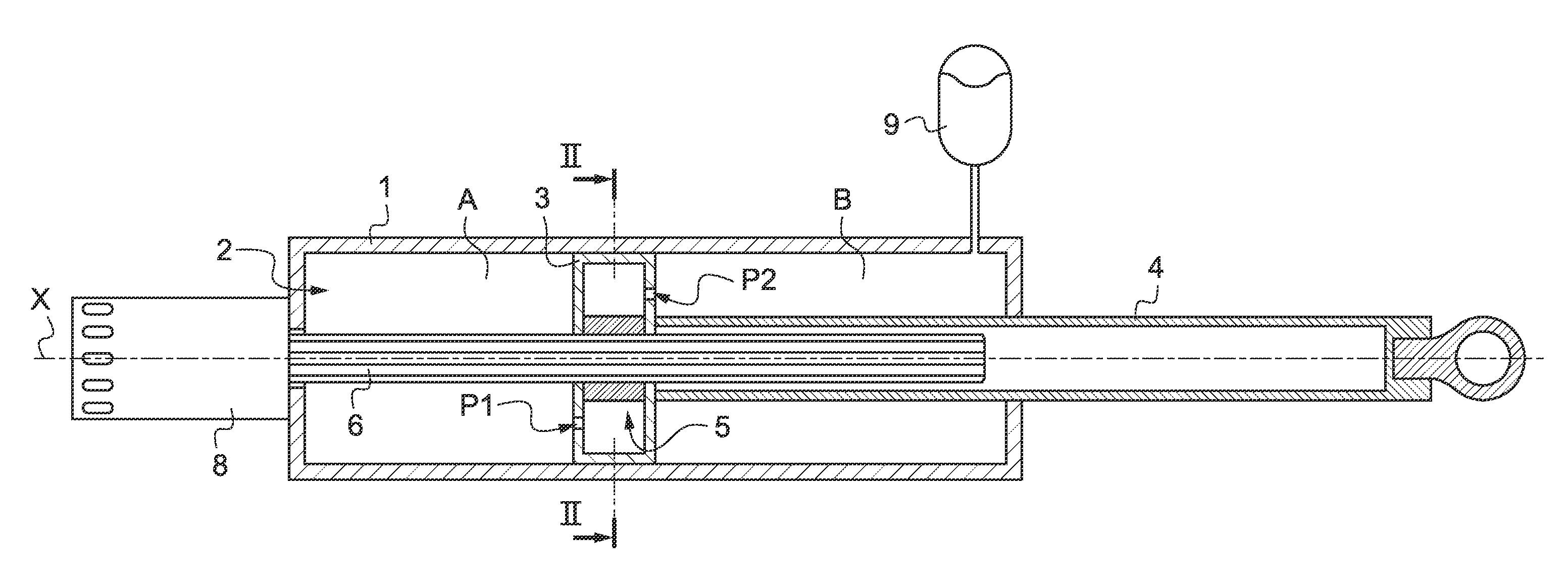 Electrohydraulic actuator with a pump incorporated in the piston