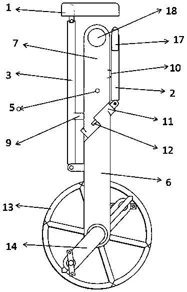 Foldable multi-state variable single-wheel and double-wheel bicycle