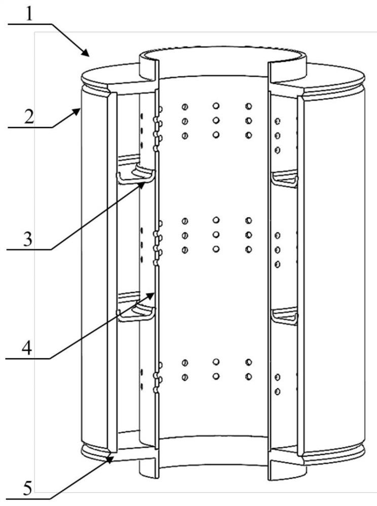 Assembly tool for perforated pipe silencer