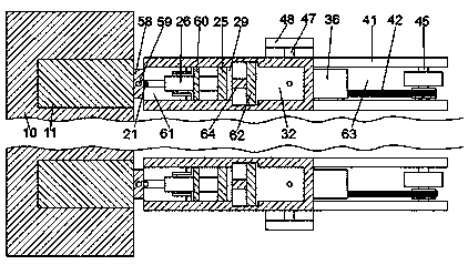 Blade taking device of blade server