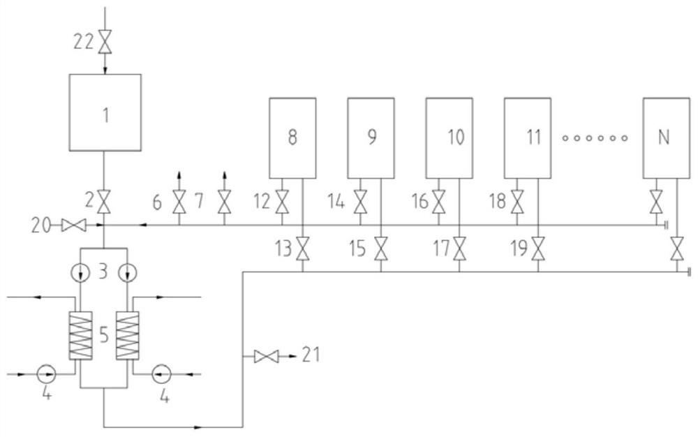 Thermal power plant closed water system cleaning and film forming system and operation method