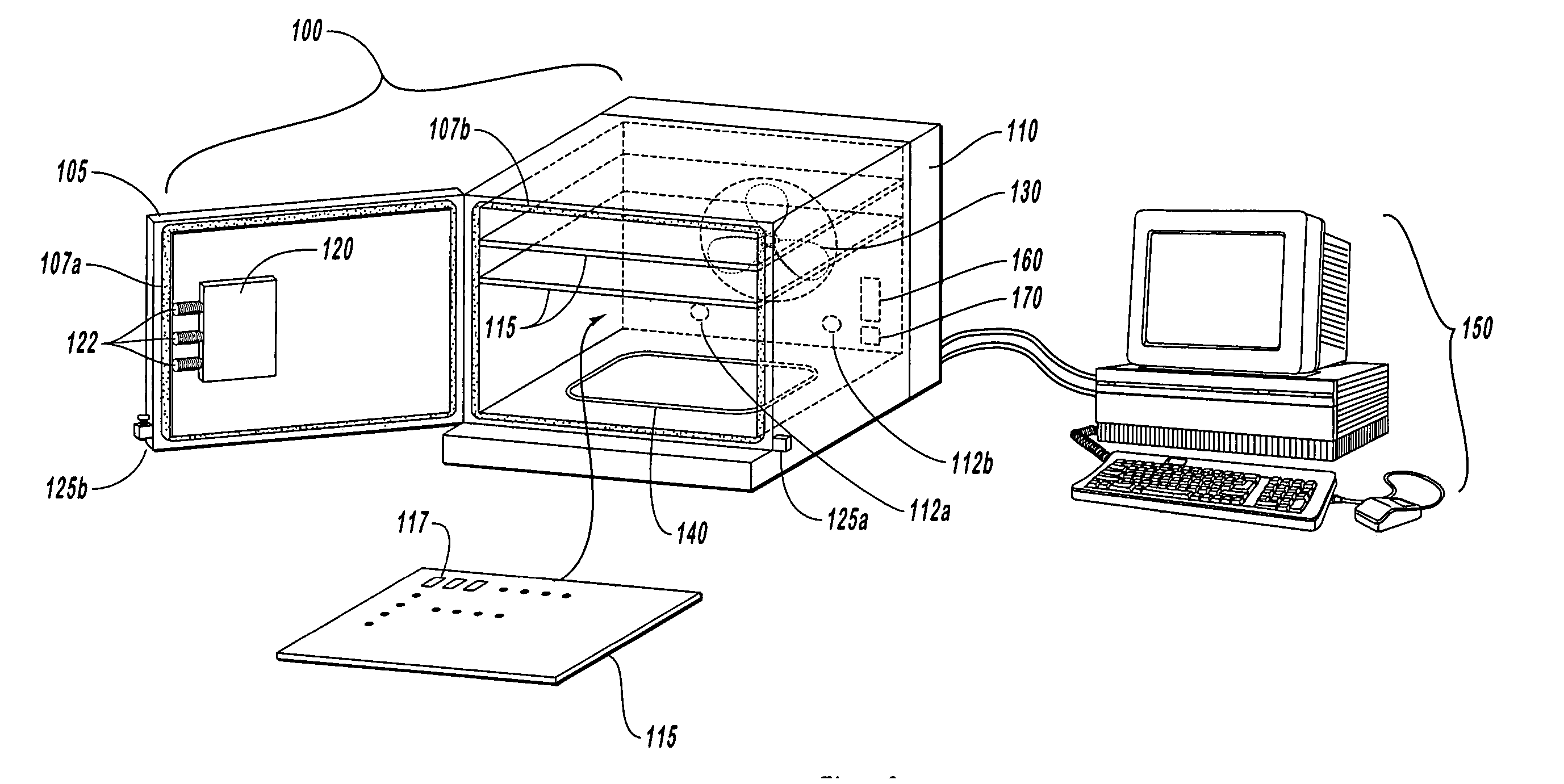 Optical product cure oven