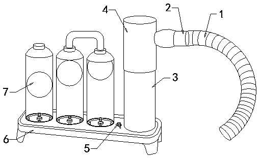 Lung function training device for respiratory medicine department