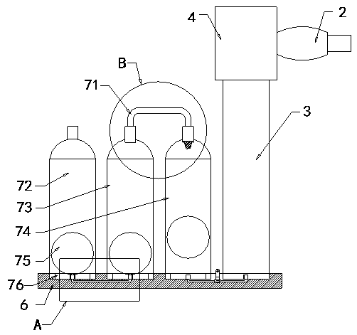 Lung function training device for respiratory medicine department