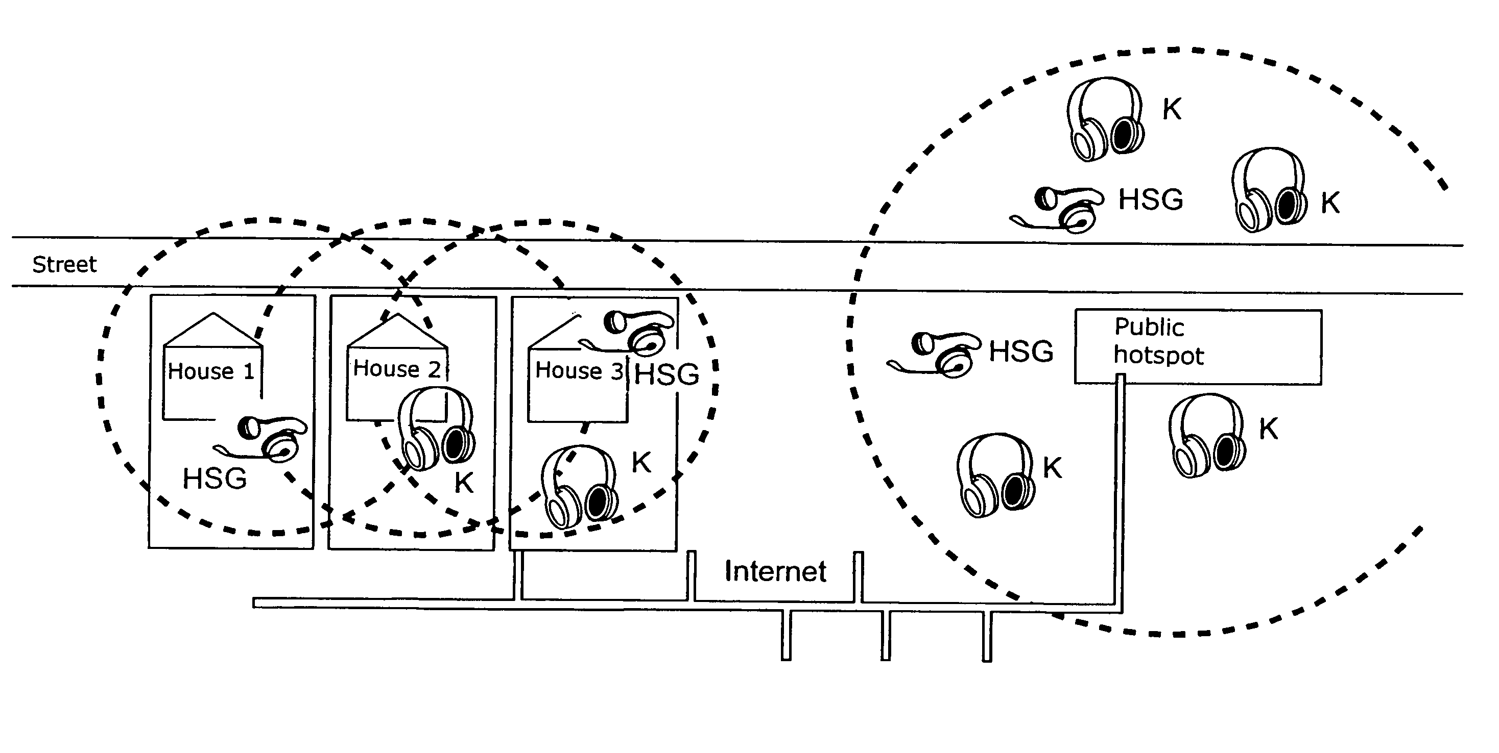 Wireless headphones and data transmission method