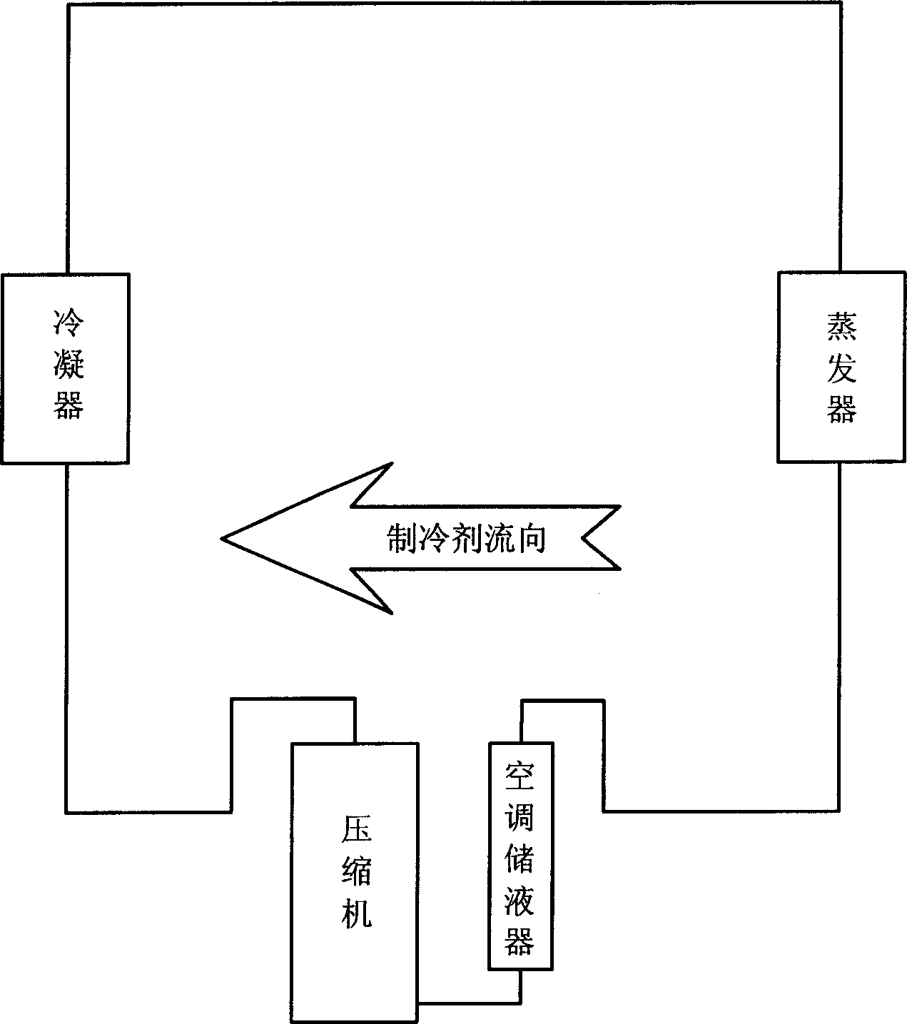 Liquid storing device for storing refrigrant in device