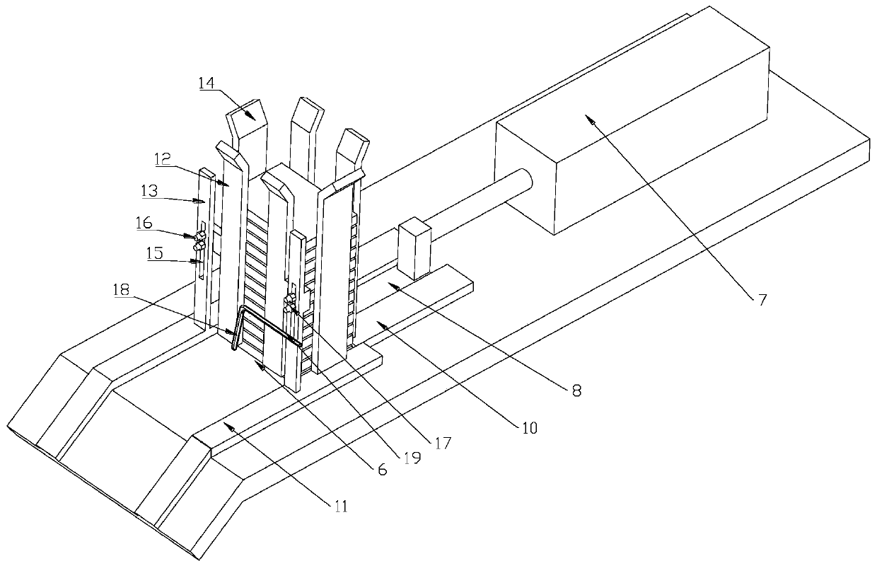 Sheet iron feeding device of punch