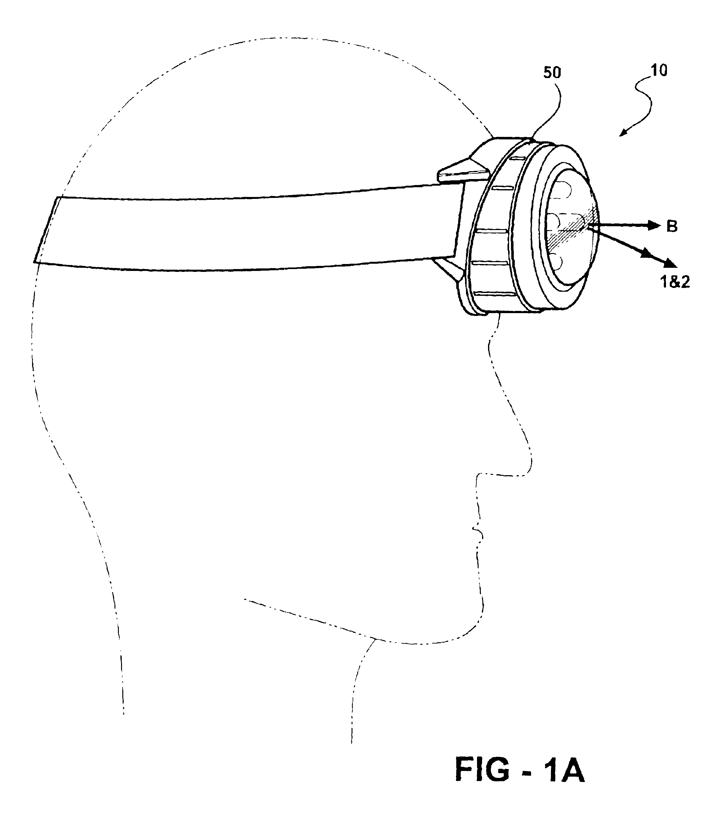 Canted head-mounted light