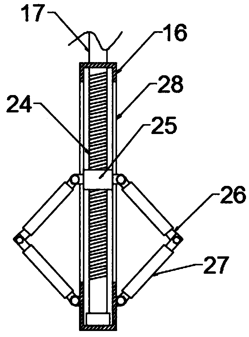 Hand-operated type simple lid lifting device of well lid