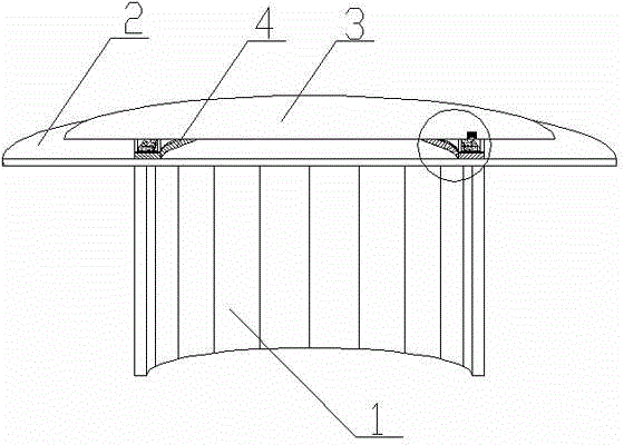 Passive high-temperature superconducting magnetic levitation rotating dining-table