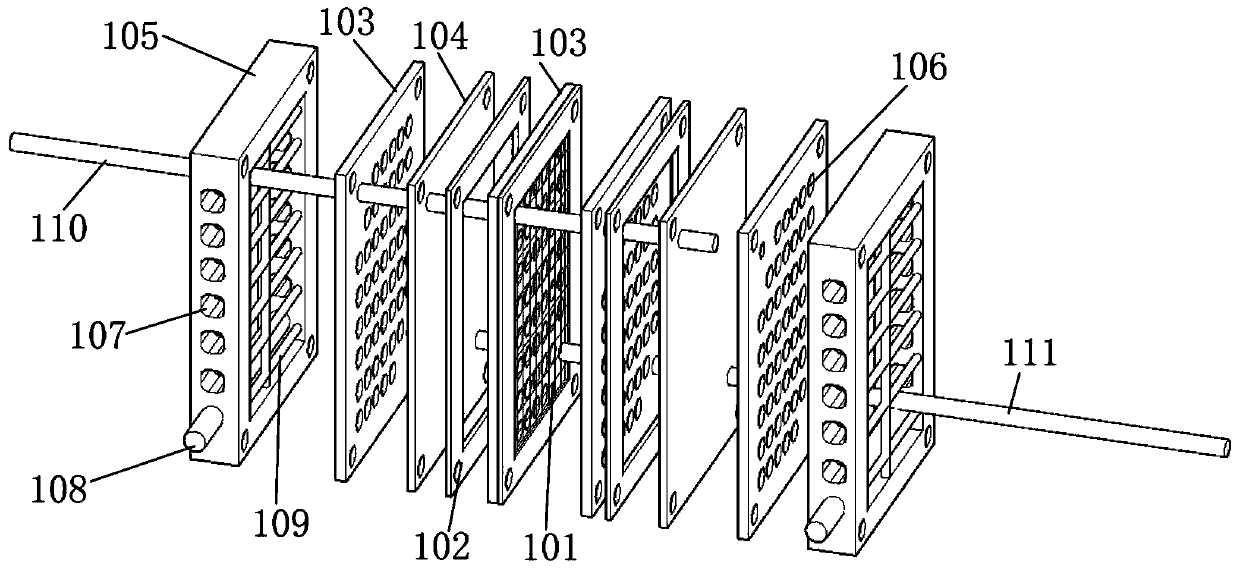 Immersed membrane distillation assembly and sewage biological treatment system