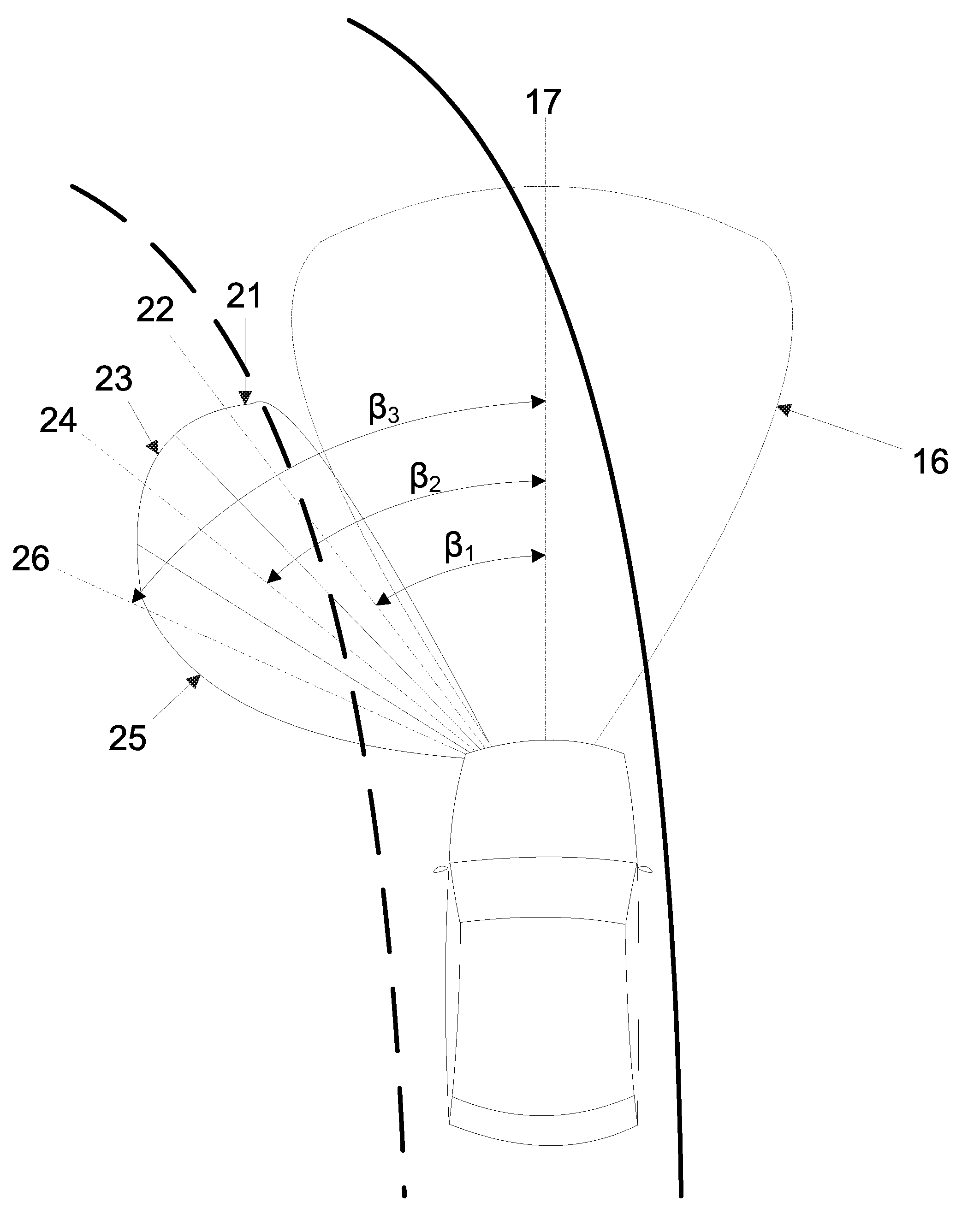 System and method for electronic adaptive front-lighting