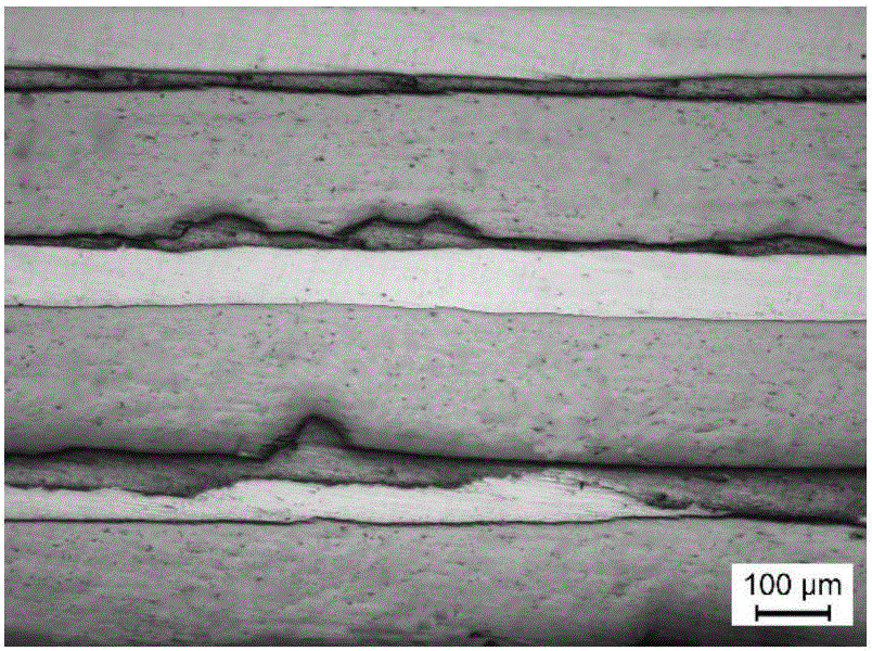 Rapid preparation method of titanium copper lamellar electrode composite material