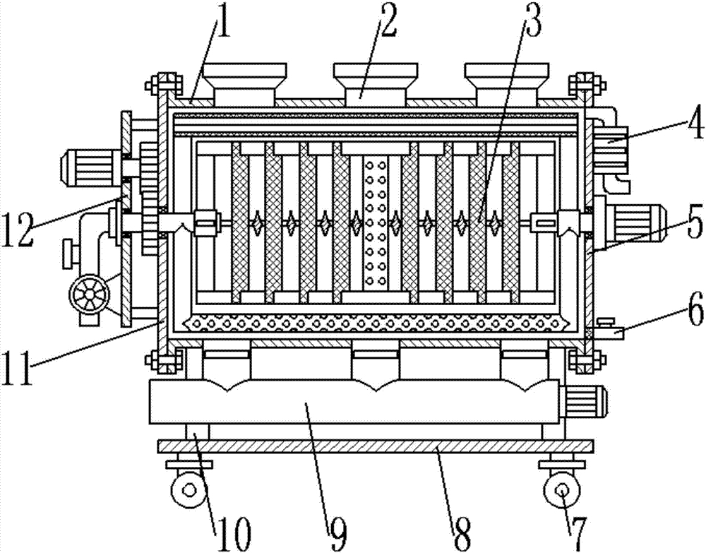 Fermenting equipment for agricultural organic fertilizer