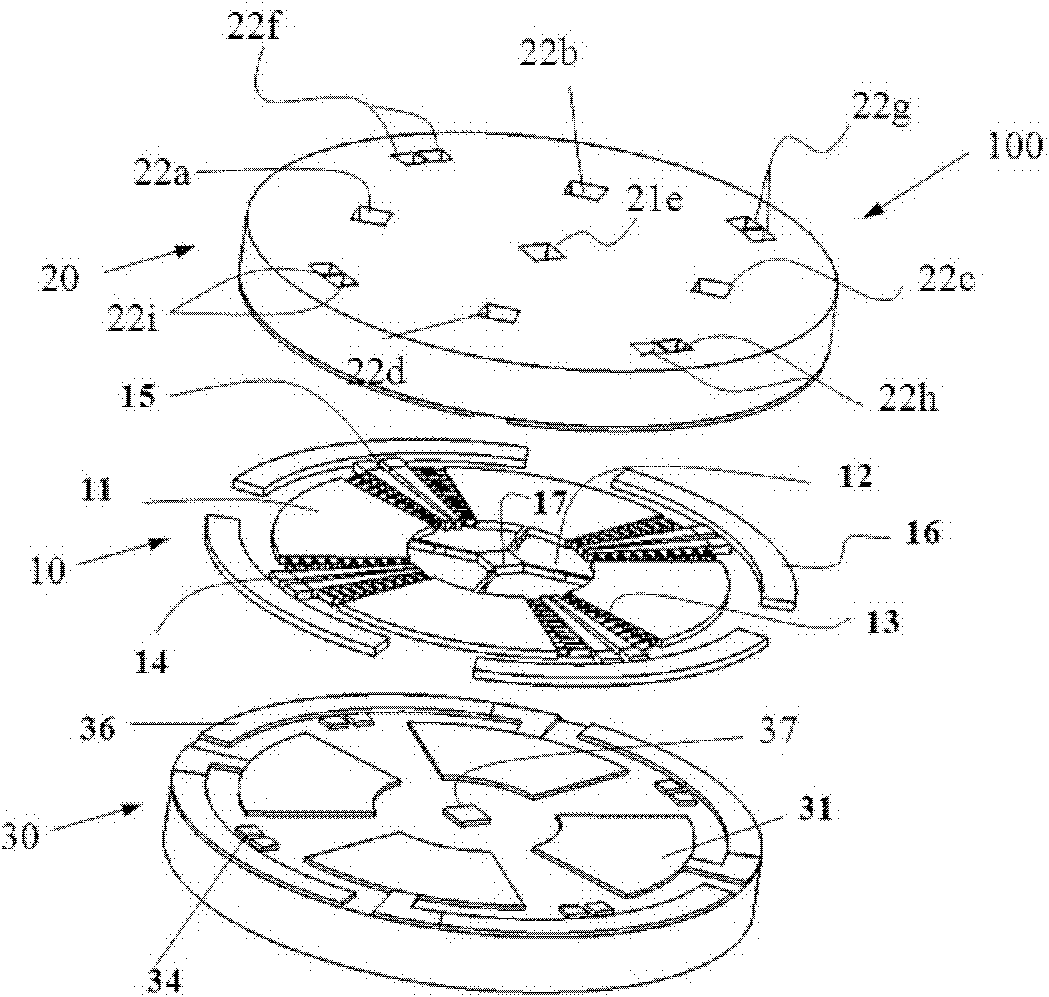 Processing method of four-mass-block silicon micro-electromechanical gyro structure mechanism