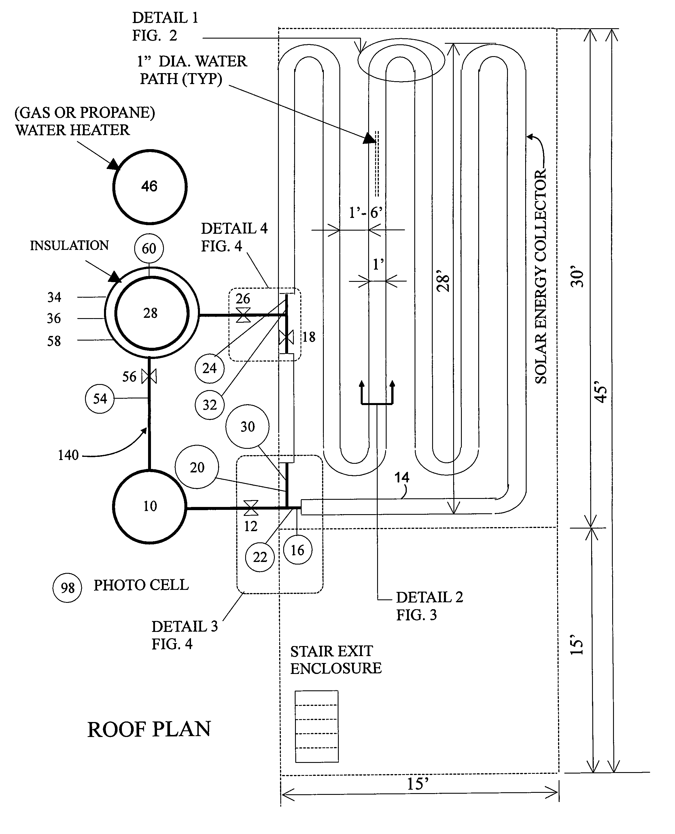 Water heater panel