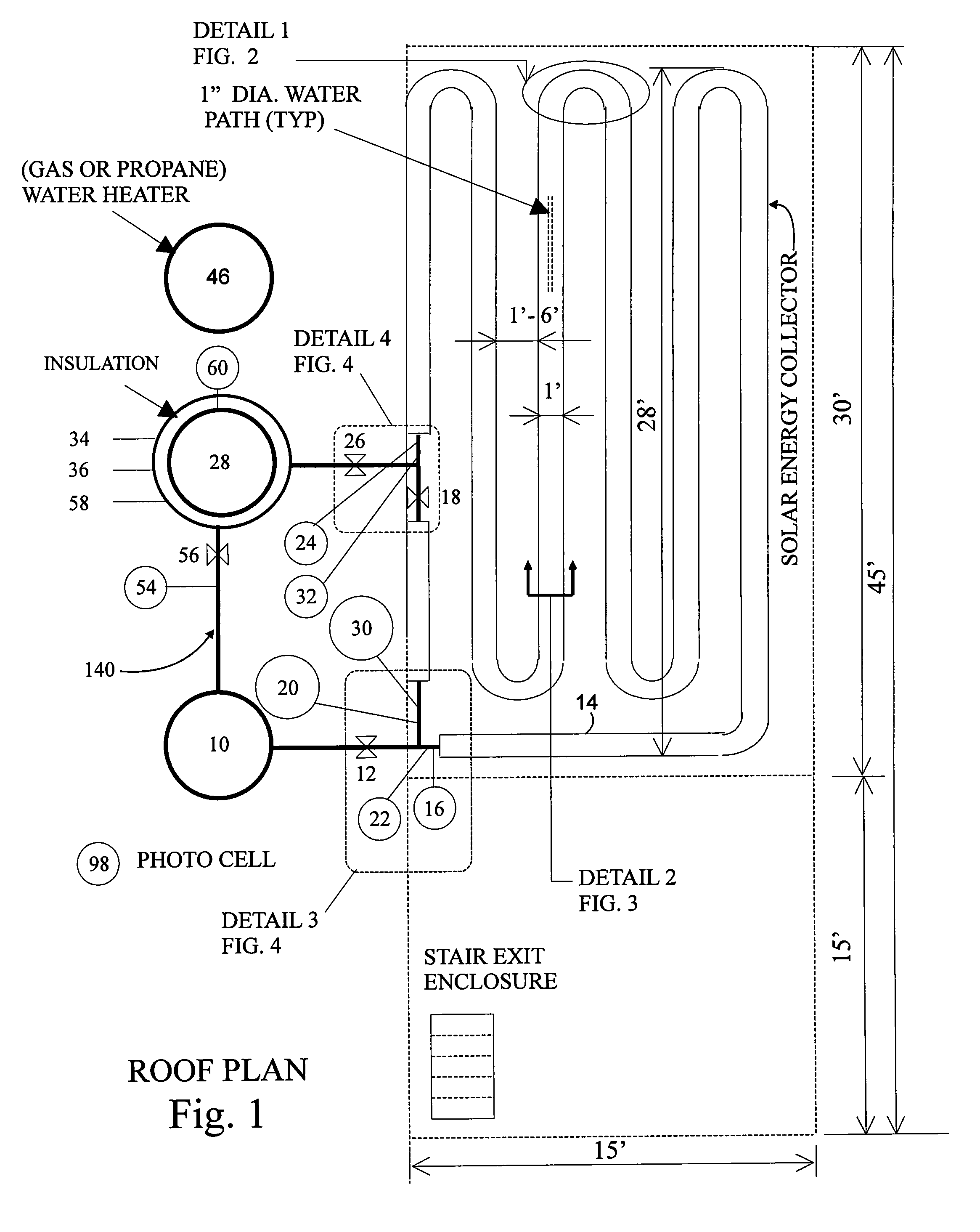 Water heater panel