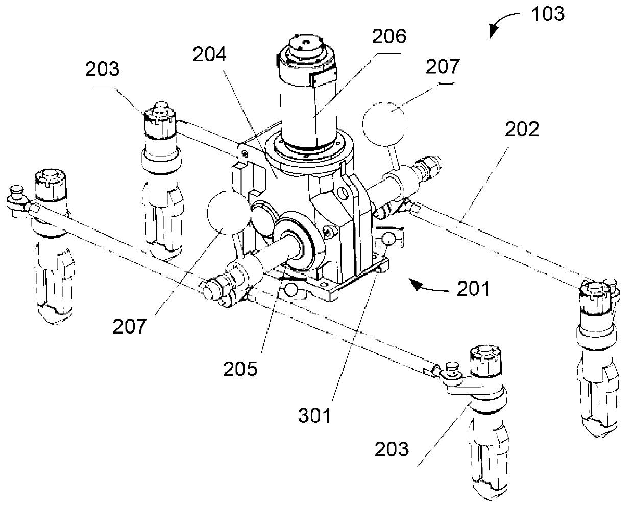 Lifting device of water cargo platform