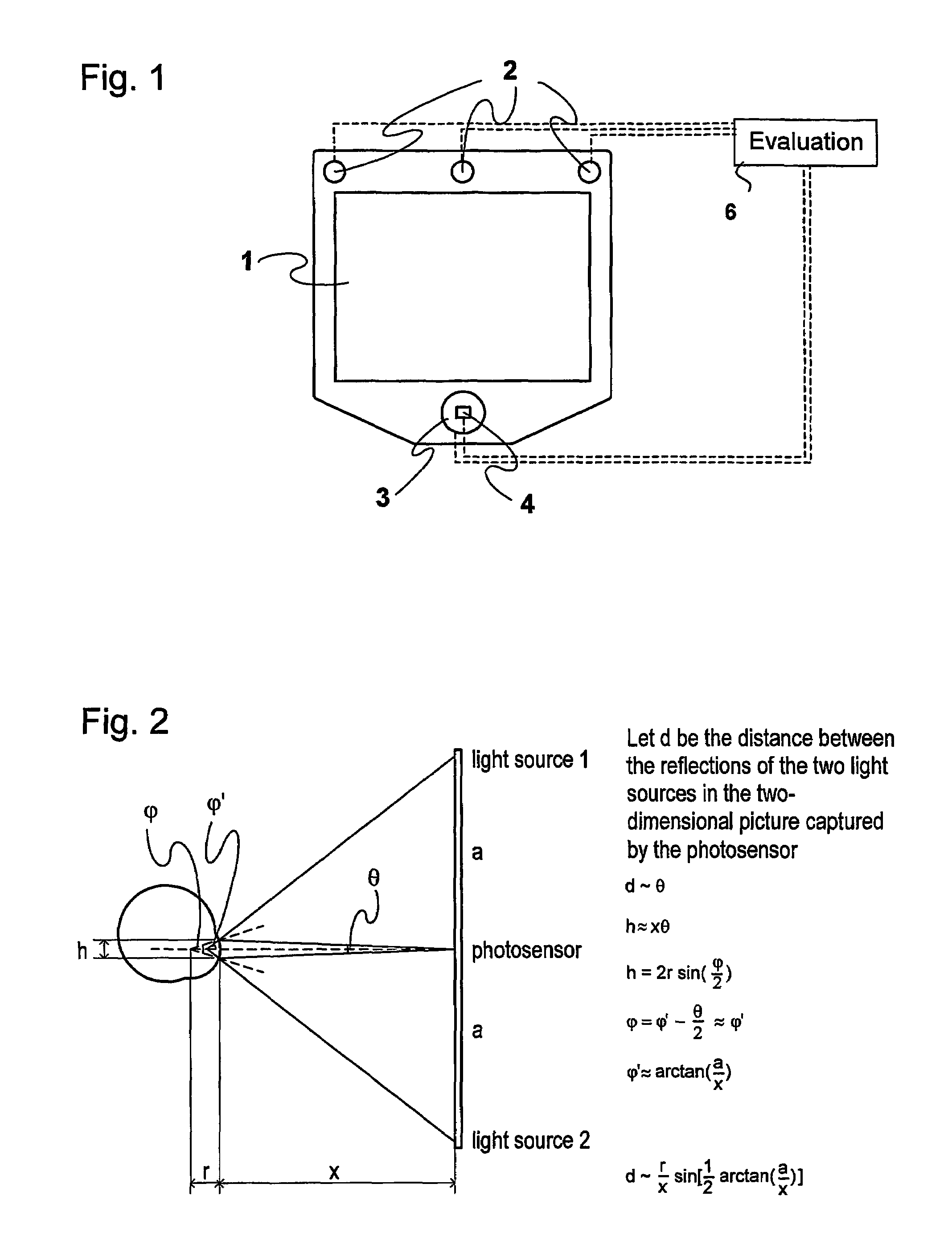 Method and installation for detecting and following an eye and the gaze direction thereof