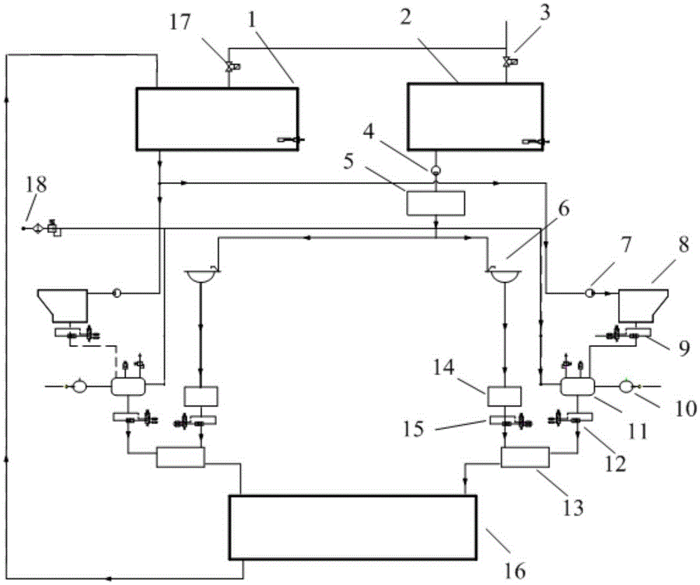 System for movable public washroom and using process thereof