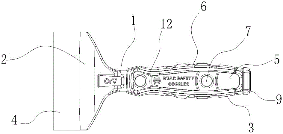 High-efficiency combined type connected chisel and preparation method