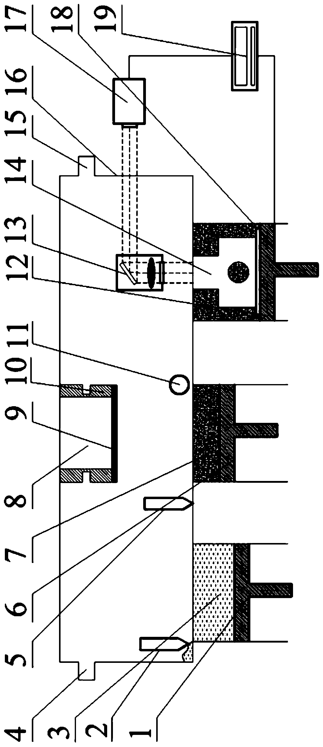 Method and device for preparing gradient functional material of flexible additional material