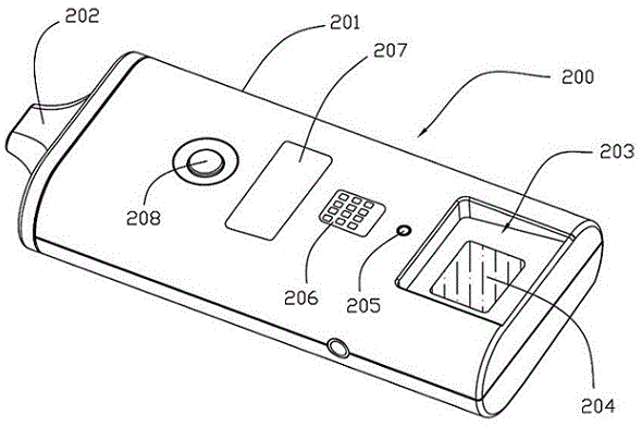 Electronic smoking device with fingerprint identification function and usage