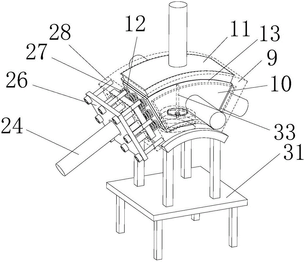 Test device for simulating anchor rod impact failure under tectonic stress influence