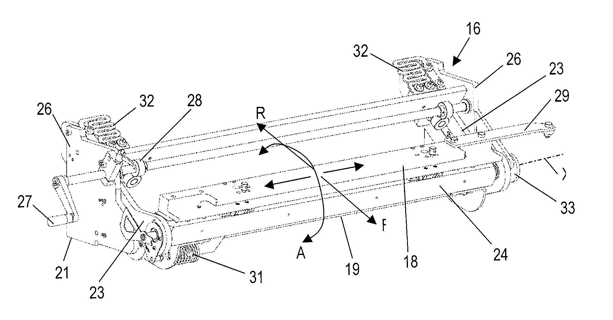 Doctor blade system for print unit intended for a photogravure printing machine