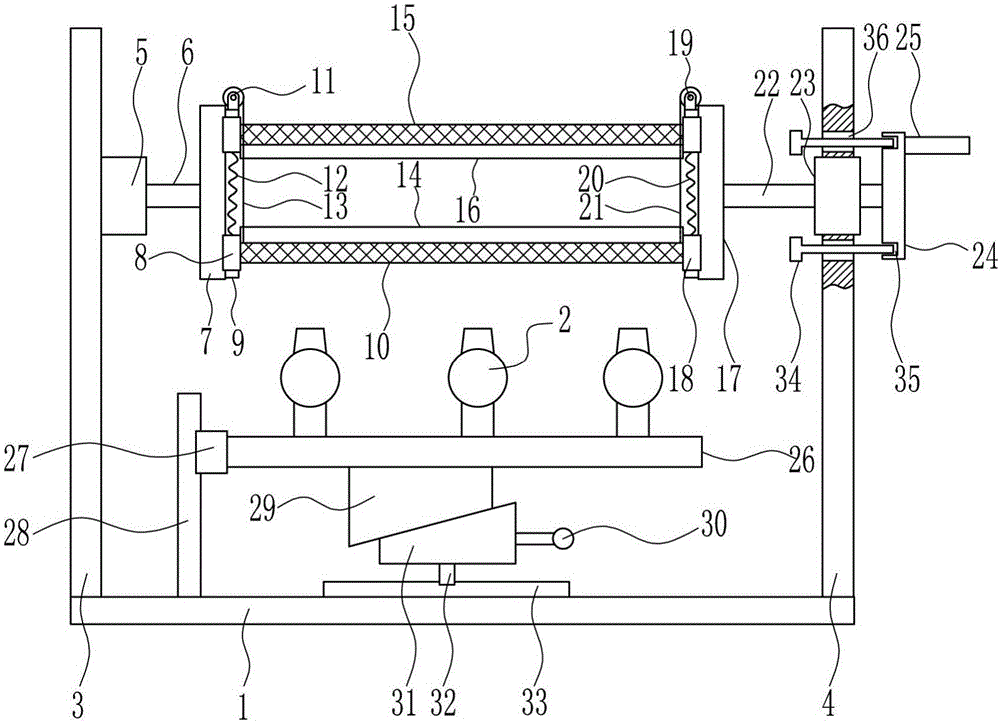 Air drying equipment for preprocessing of linen and cotton