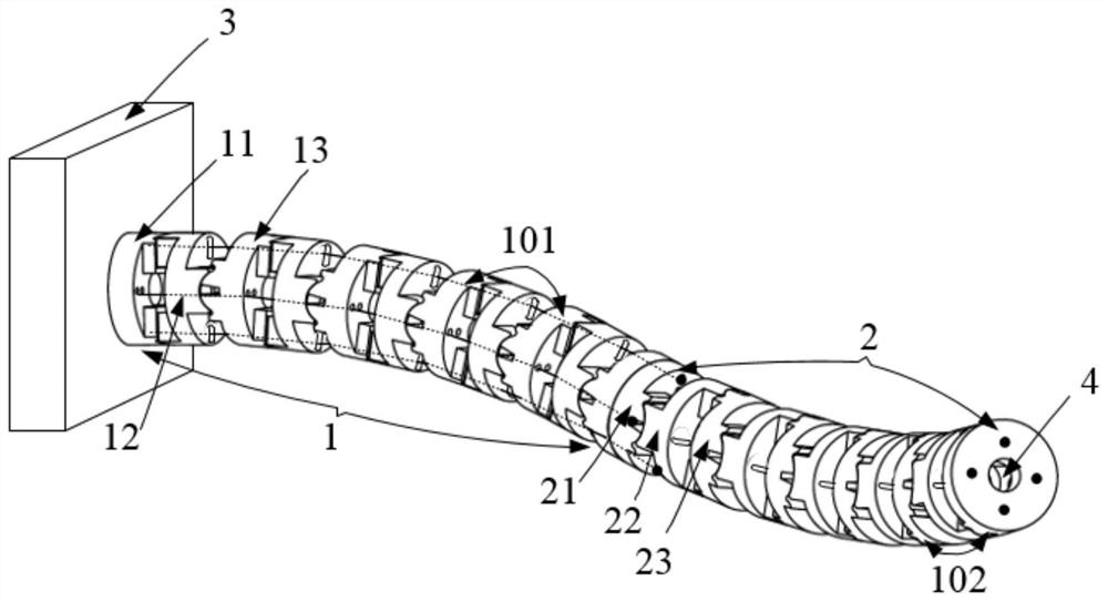 A wire-driven snake-arm robot capable of decoupling bending motion