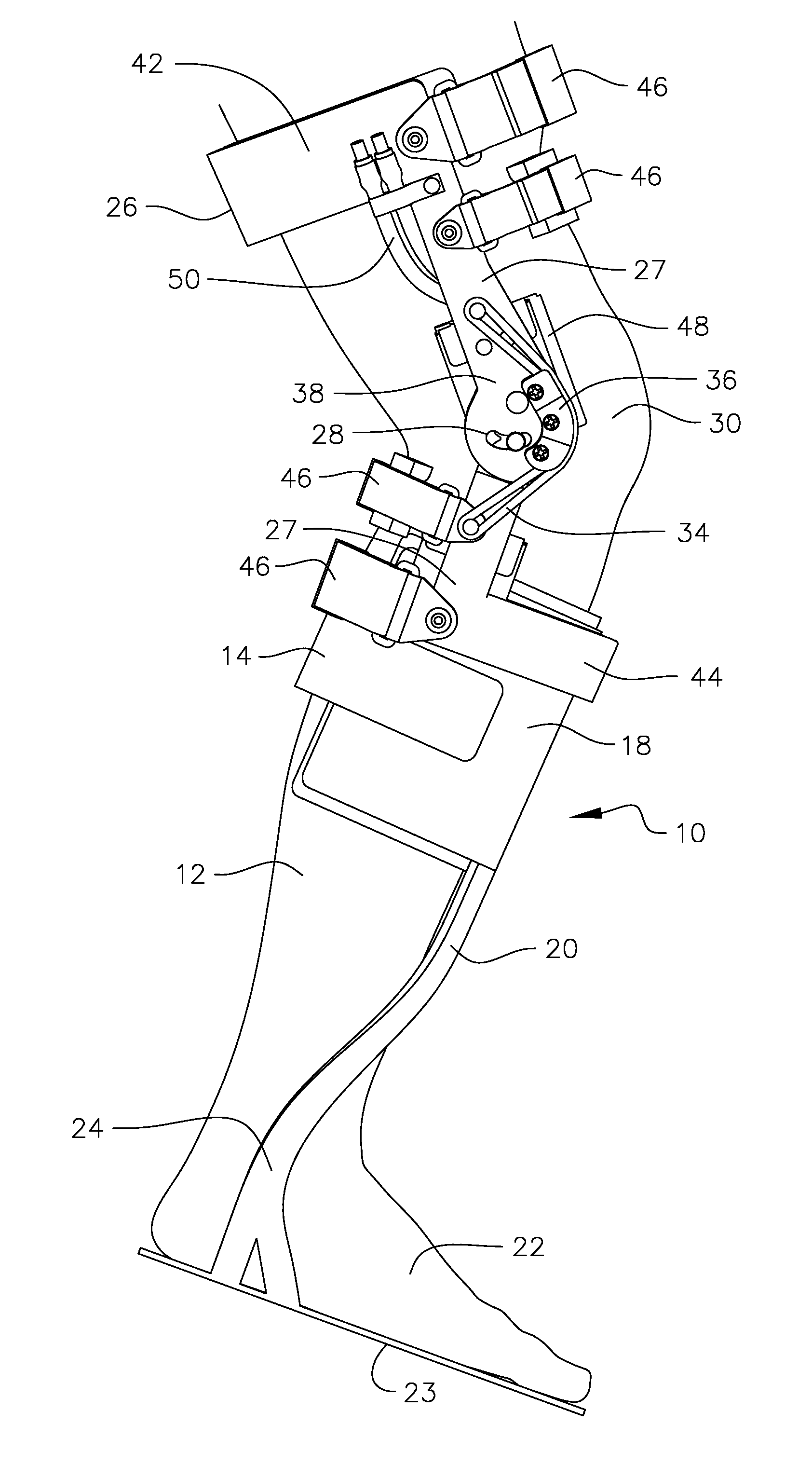 Method and orthotic system for rehabilitating neurologically impaired gait